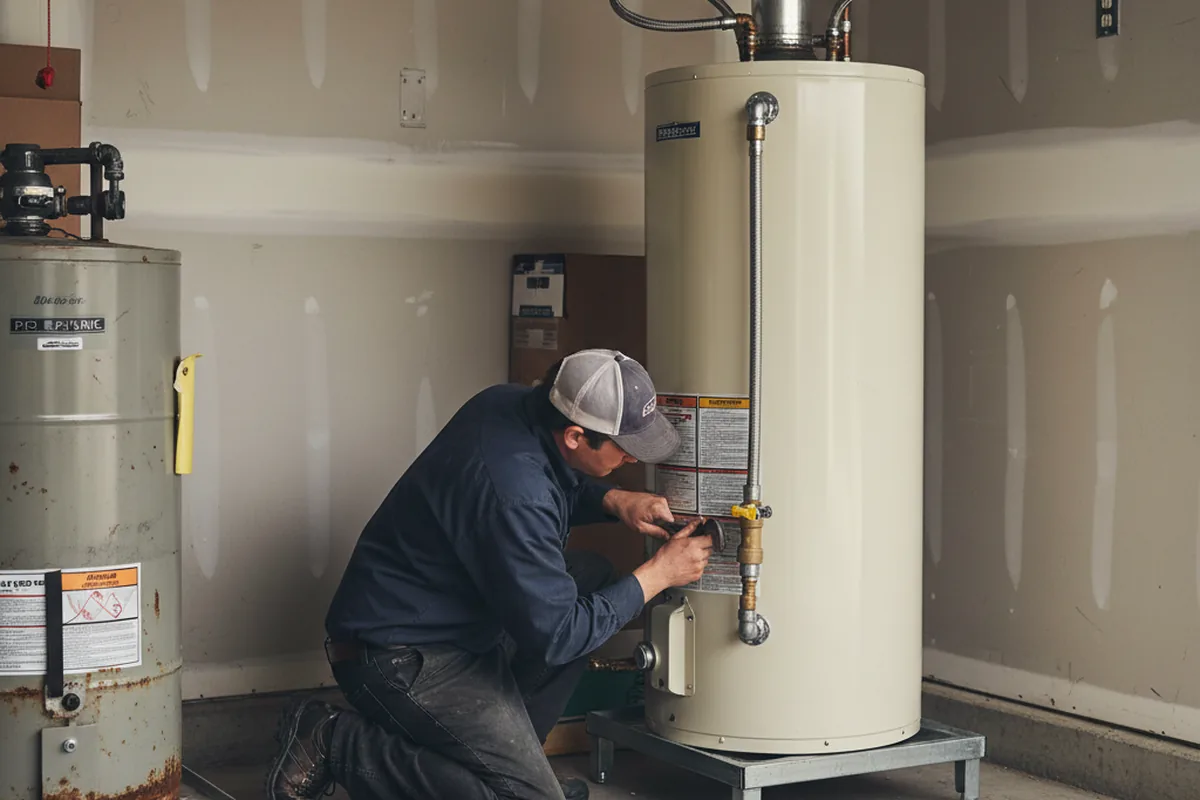 Water heater and shutoff valve replacement in West Chicago